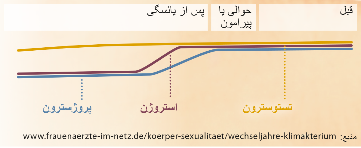 تغییرات هورمونی در قبل، حین و پس از یائسگی