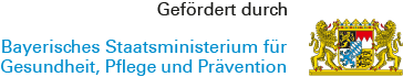 Logo Bayerisches Staatsministerium für Gesundheit, Pflege und Prävention